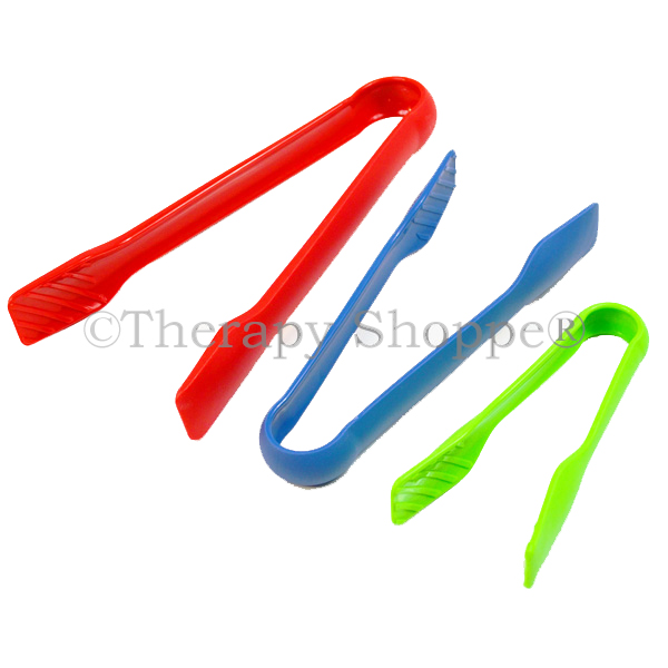 3 CHUNKY Safety Plastic Tweezers for Children - Fine Motor Tools