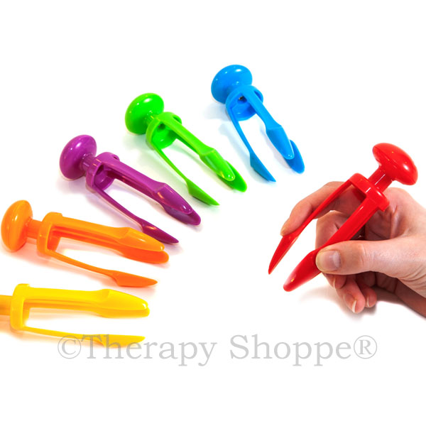 MoliMolly 6Pcs Plastic Colorful Easy Grip Tweezers, Easy Grasp Science  Classroom Tools Accessories