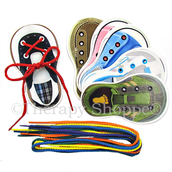 I Can Tie My Shoes Lacing Kit | Assistive Technology | I Can Tie My Shoes  Lacing Kit from Therapy Shoppe I Can Tie My Shoes | Shoetying Skills |  Educational, Special Needs Toys