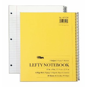 Spiral Notebooks for Left-Handers, Discontinued Products