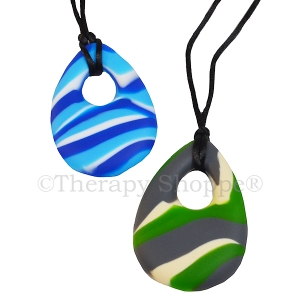 Tie Dye Oval Chewy Necklaces