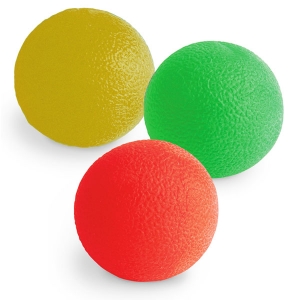 4 Deep Red Gel balls/Stress balls 