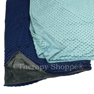 Super Sale 5 lb. Navy/Charcoal Minkee Blanket