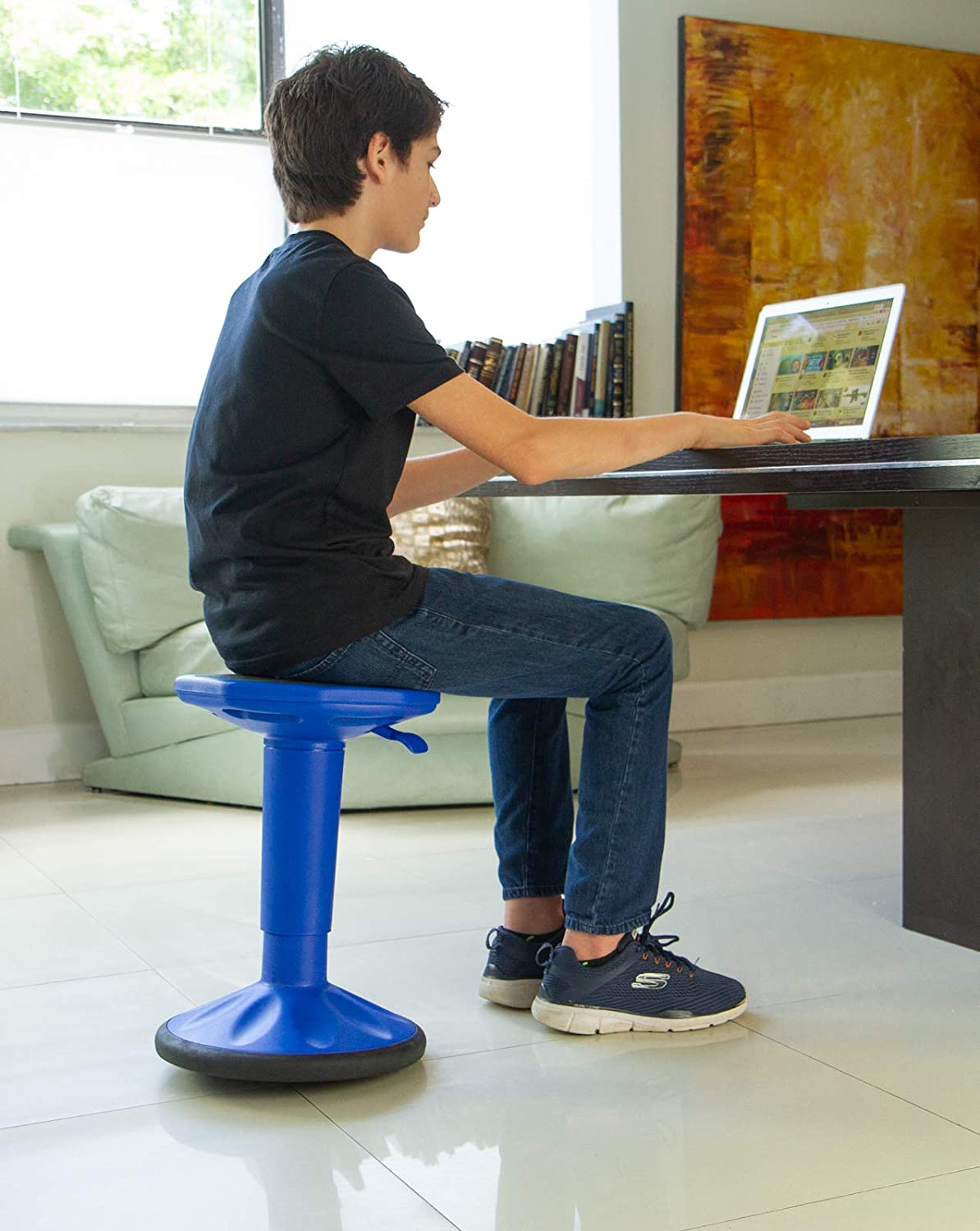 adjustable wobble stool