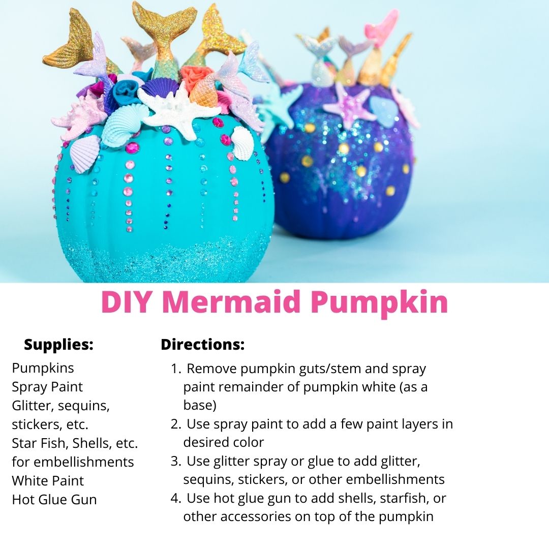 diy mermaid pumpkin no logo