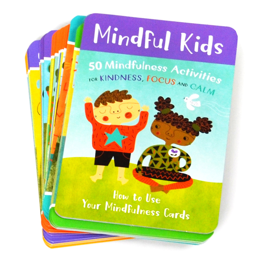 mindful kids card deck stack