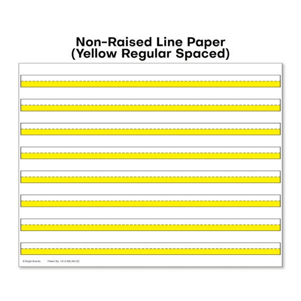 bright lines regular yellow handwriting paper