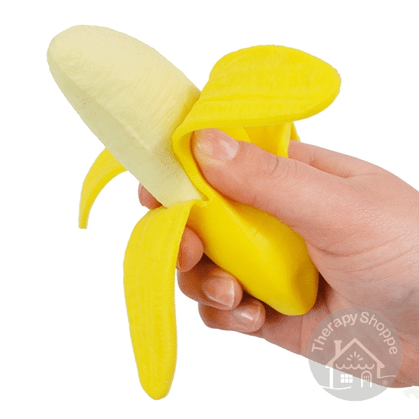stretchy banana peel fidget toy