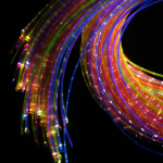 rainbow uv fiber optic lights