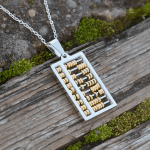 abacus beads fidget necklace