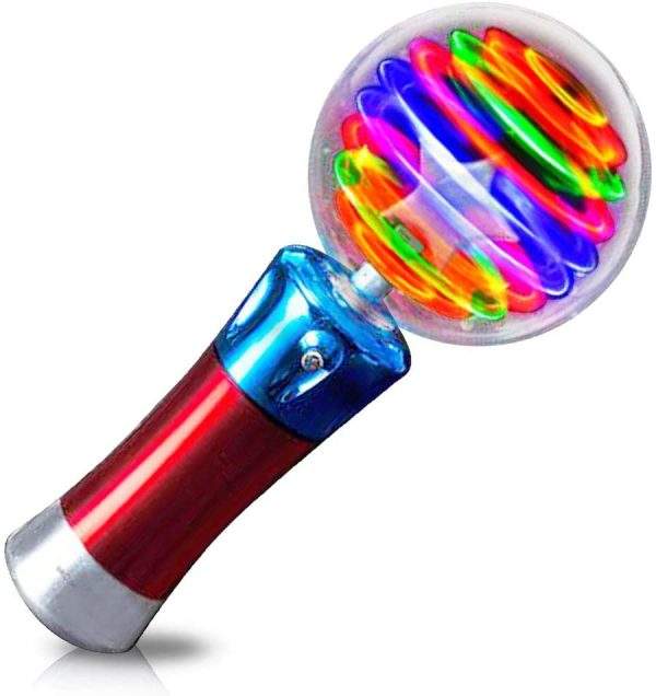 light up crystal ball spinner