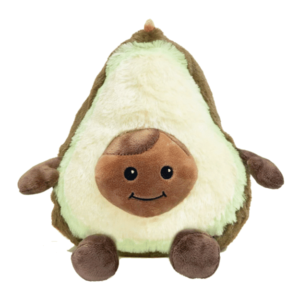 scented weighted plush avocado