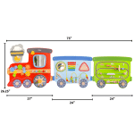 train activity wall panel with dimensions