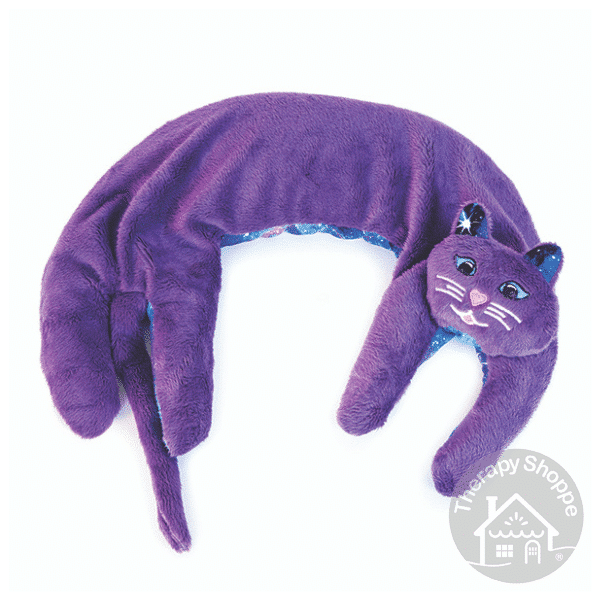 purple kitty cuddles shoulder weight