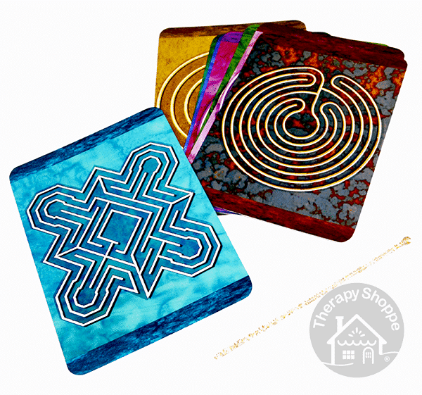 Finger Labyrinth Tracing Cards