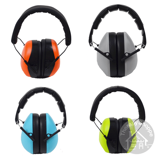 4 colors of junior plus sensory earmuffs