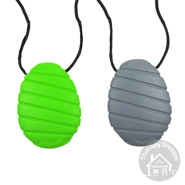 Ribbed Oval Chewy Necklaces