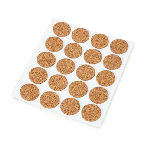 20 round cork stickers