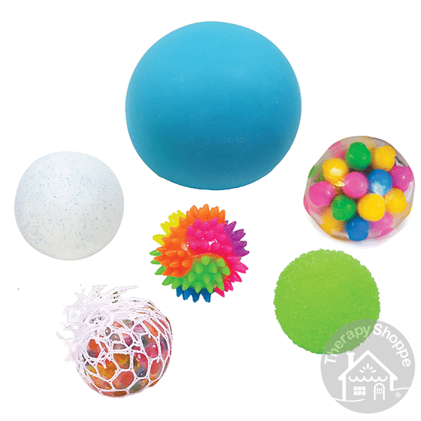 6 sensory fidget balls