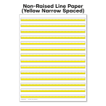 brightlines narrow lines yellow paper