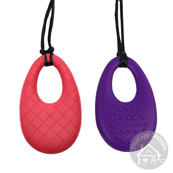 tactile chewy oval necklaces
