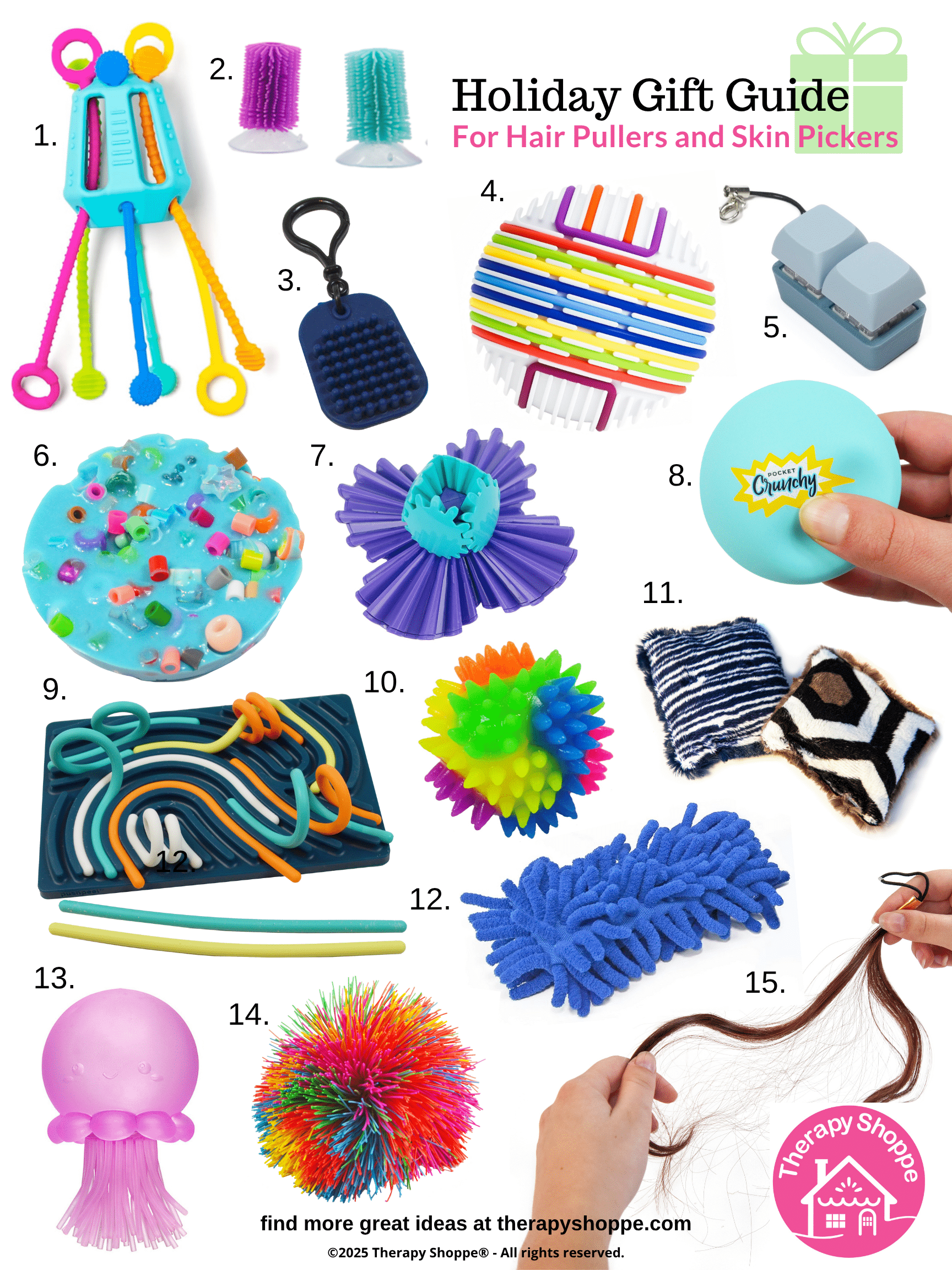 holiday gift ideas hair pullers skin pickers