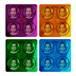 colorful bubble mirror
