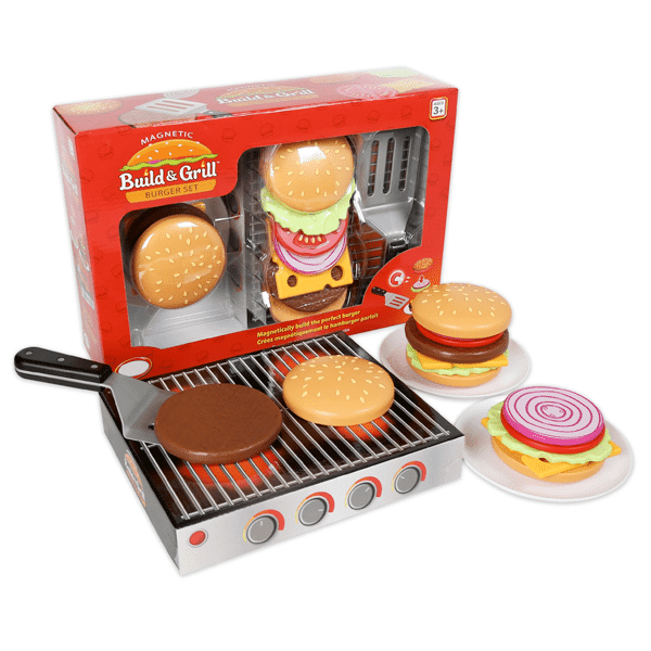 magnetic hamburger play set