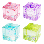 mini squishy glitter cube