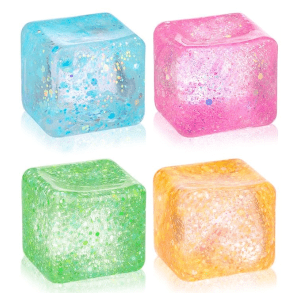 glitter sugar stress cube