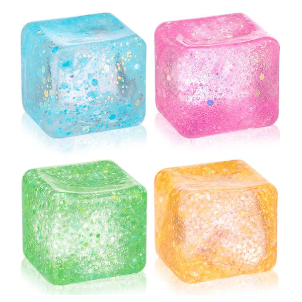 glitter sugar stress cube