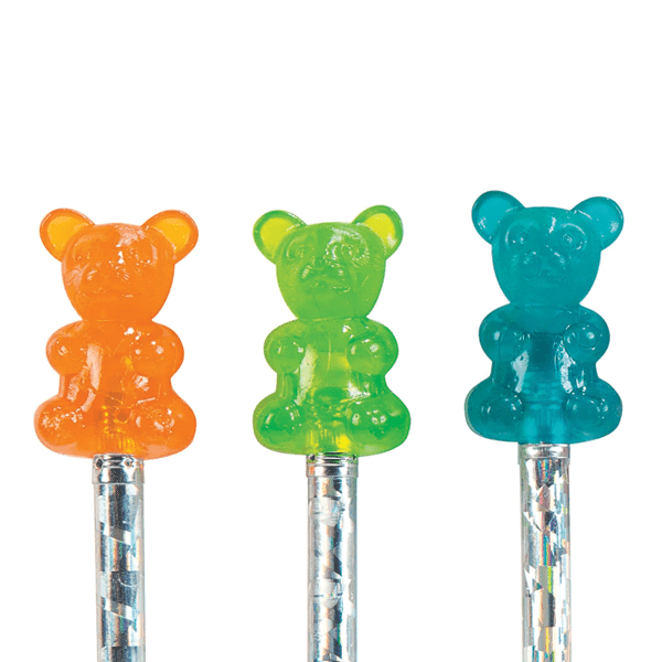 gummy bear pencil toppers