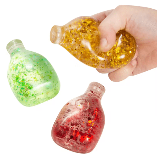 squishy glitter bottle