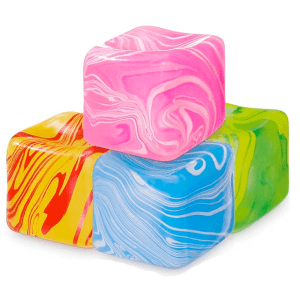 tie dye sugar stress cube