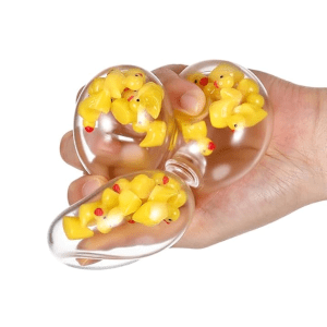 duck filled squishy stress ball