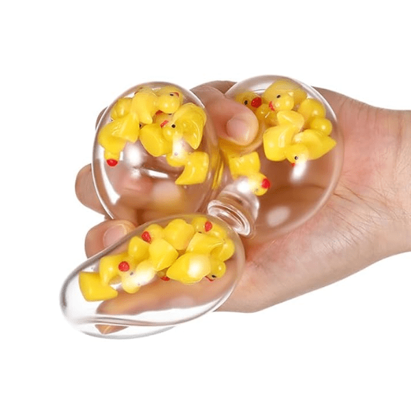 duck filled squishy stress ball