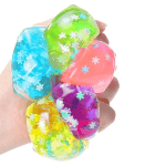 snowflake stress ball