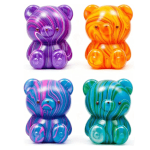 tie dye bear sugar squishers