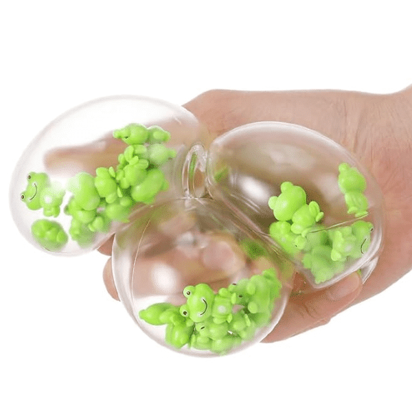 frog filled balls