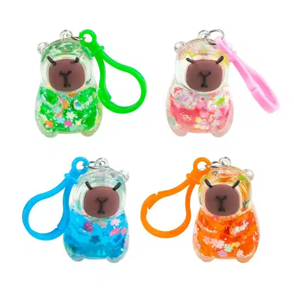 capybara liquid keychain
