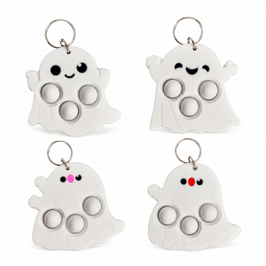 ghost pop it keychain