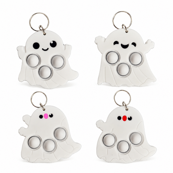ghost pop it keychain
