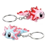 axolotl fidget keychain