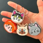 cat clicker keychain