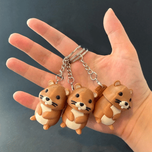 chipmunk clicker keychain