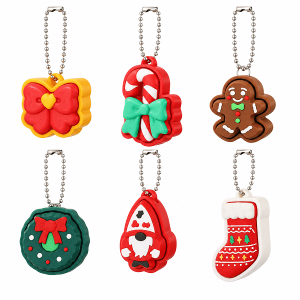 Christmas Fidget Clicker Keychain