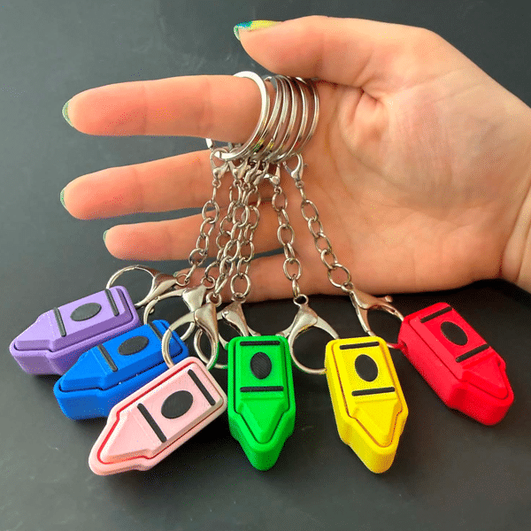 Crayon Fidget Clicker Keychain