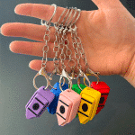 crayon fidget keychain