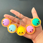 1.25" dumpling keychain