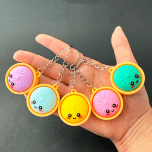 1.25" dumpling keychain